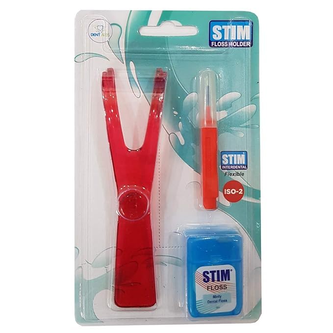Stim Floss Kit Holder Mint Flavour Pack of 2